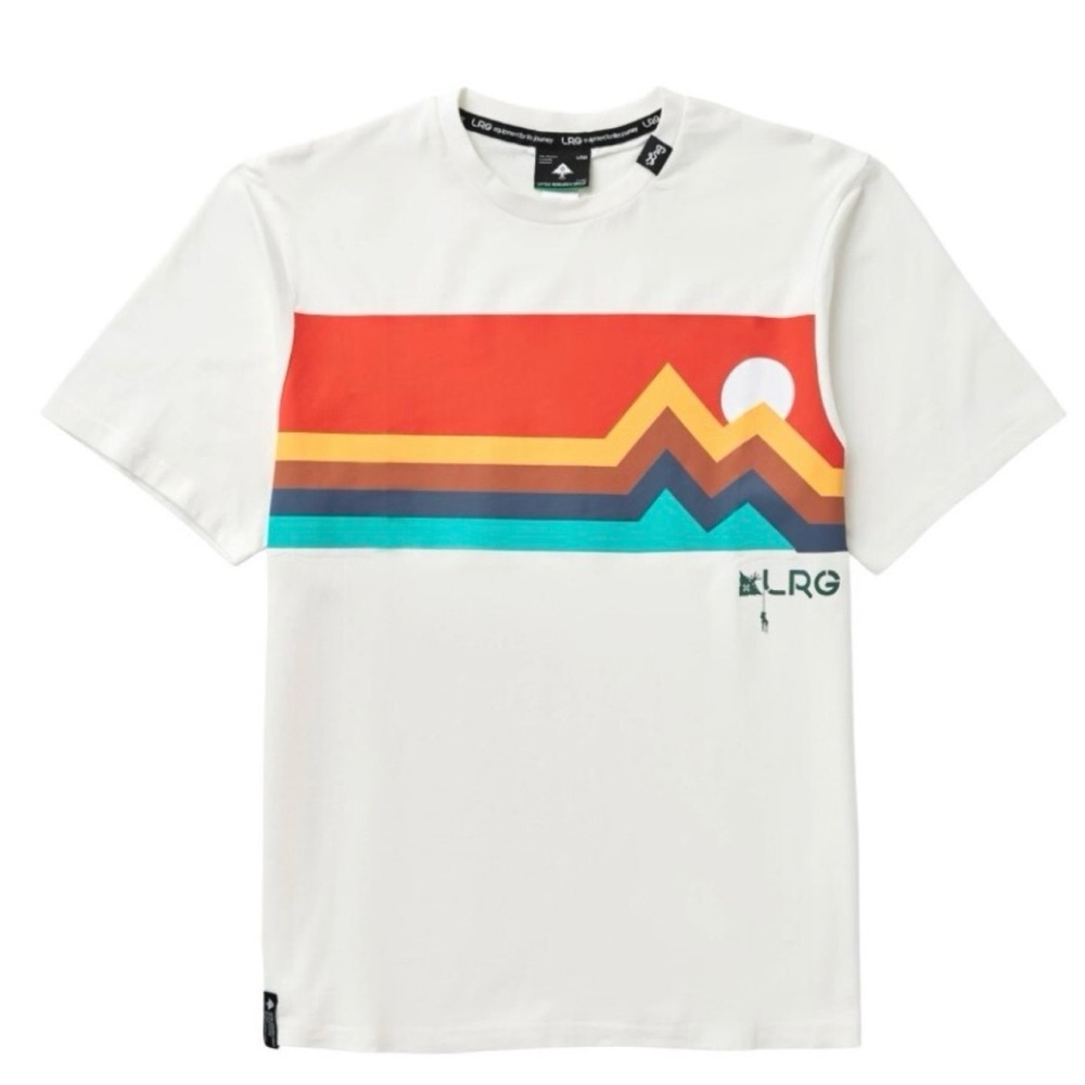 LRG Lifted Research Group Retro “The Horizon” Knit Short Sleeve Tee Size L